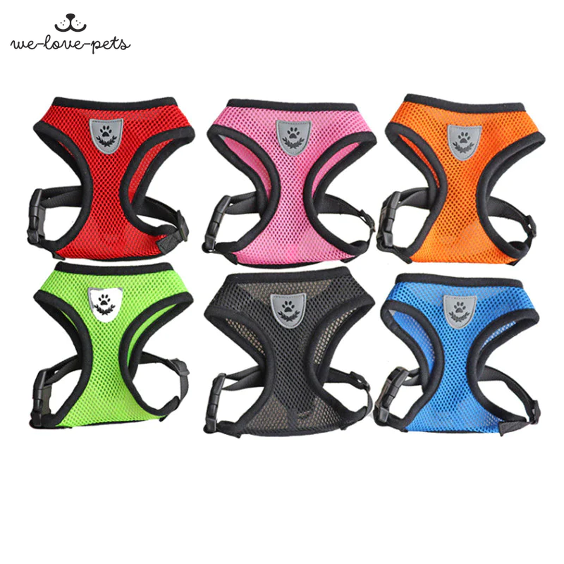 Cat Dog Pet Harness Adjustable Control Vest Dogs Reflective S M L XL Leash