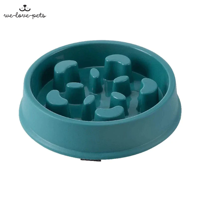 Pet Slow Food Bowl Small Dog Choke-Proof Bowl Non-Slip Slow Food Feeder Dog Rice Bowl Pet Supplies Available for Cats and Dogs