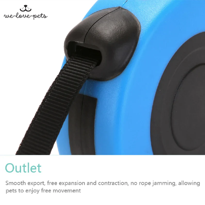 16.5FT Automatic Retractable Dog Leash Pet Collar Automatic Walking Lead Free US