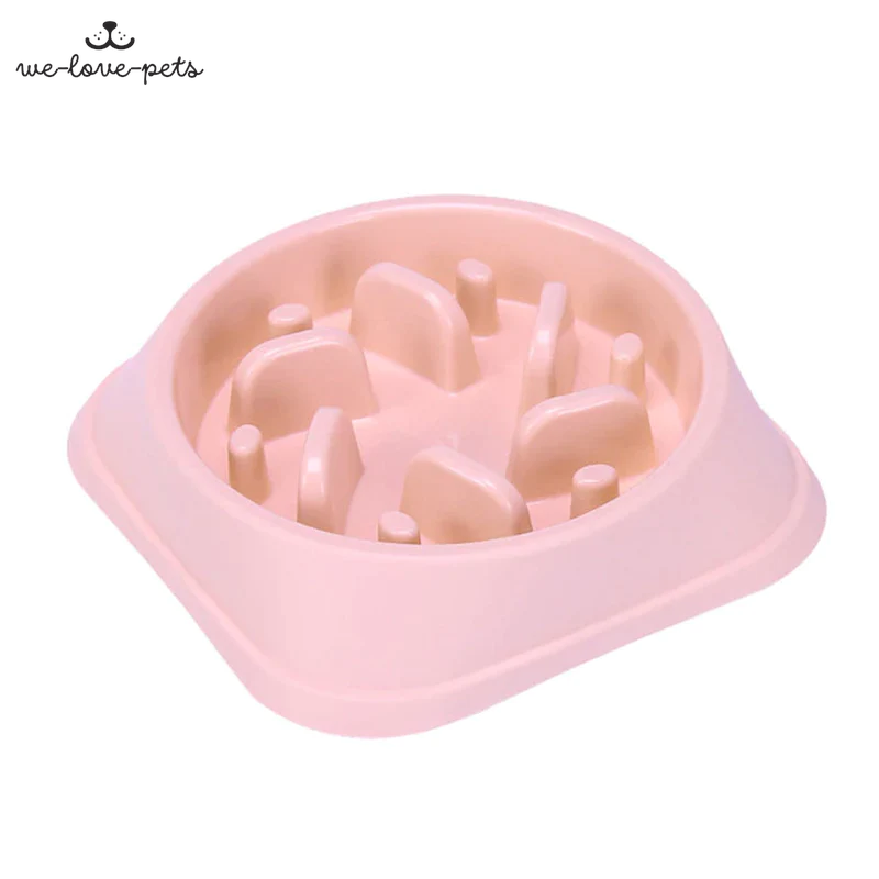 Pet Slow Food Bowl Small Dog Choke-Proof Bowl Non-Slip Slow Food Feeder Dog Rice Bowl Pet Supplies Available for Cats and Dogs