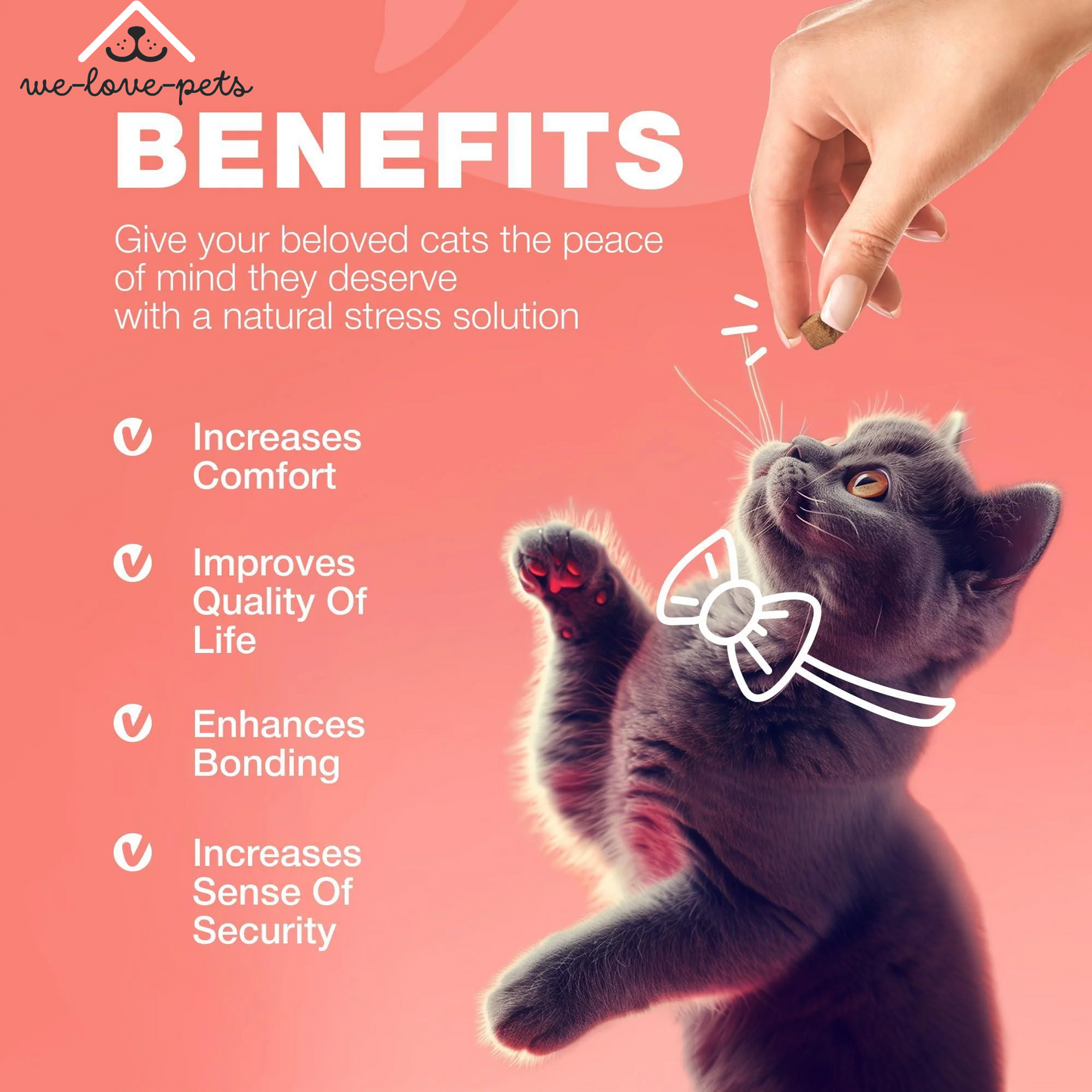 Insects Treatment for Cats Daily Oral Cat Insects Treatment Chews Chewable