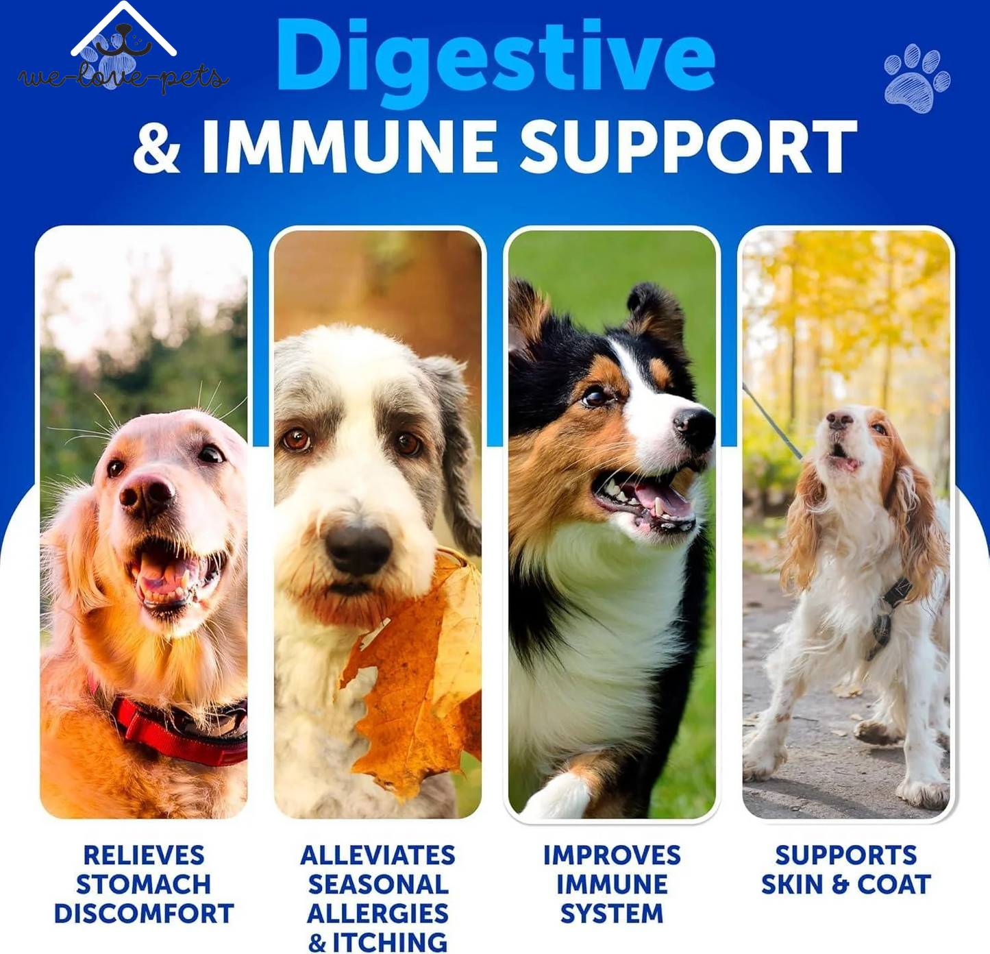 Dog Probiotics Duck Flavor Probiotics for Dogs Gut Health Itchy Skin Allergies & Immunity Support Yeast Balance Dog Probiotic 70 Chews with Prebiotics Dog Probiotics and Digestive Enzymes Reduce Diarrhea