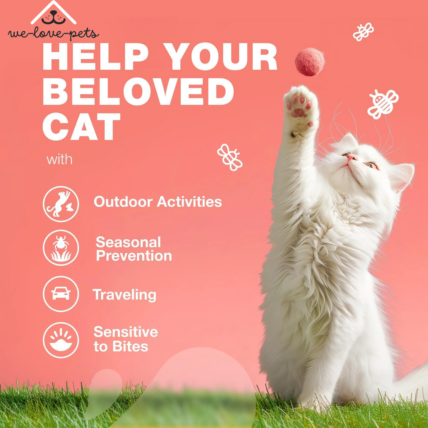 Insects Treatment for Cats Daily Oral Cat Insects Treatment Chews Chewable