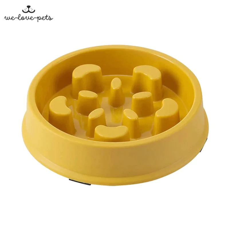 Pet Slow Food Bowl Small Dog Choke-Proof Bowl Non-Slip Slow Food Feeder Dog Rice Bowl Pet Supplies Available for Cats and Dogs