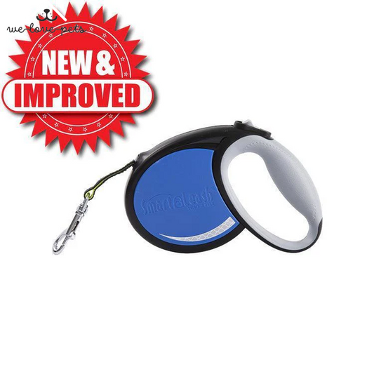 Smart Retractable Leash S – Blue, 12Ft, up to 22Lbs / 10Kg, with Safety Features for Every Walk