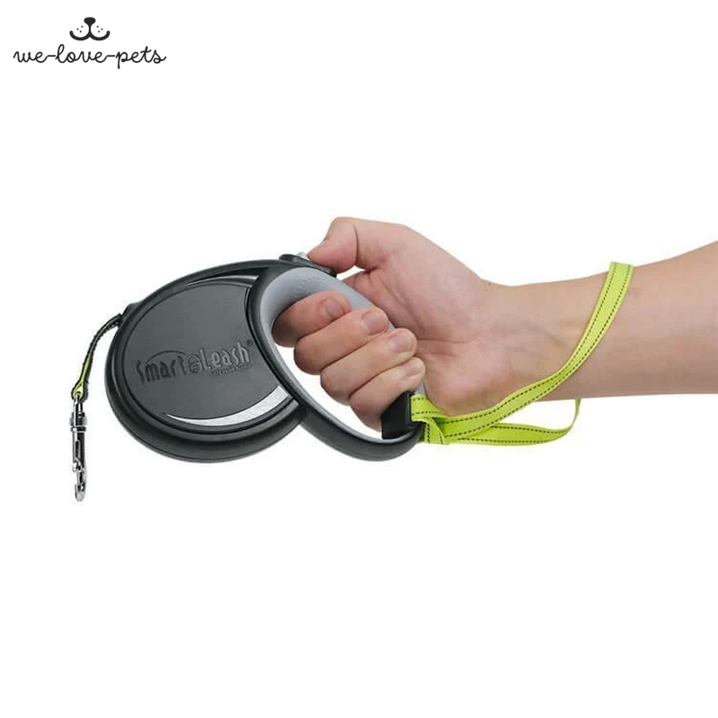 Smart Retractable Leash L – Black, 15Ft, up to 65Lbs / 29Kg, with Safety Features for Every Walk