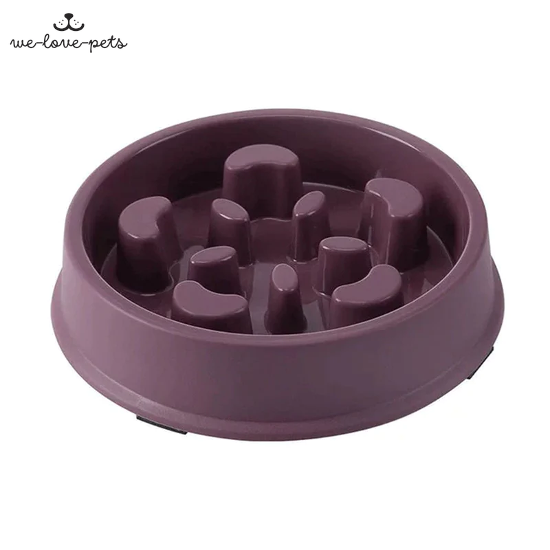 Pet Slow Food Bowl Small Dog Choke-Proof Bowl Non-Slip Slow Food Feeder Dog Rice Bowl Pet Supplies Available for Cats and Dogs