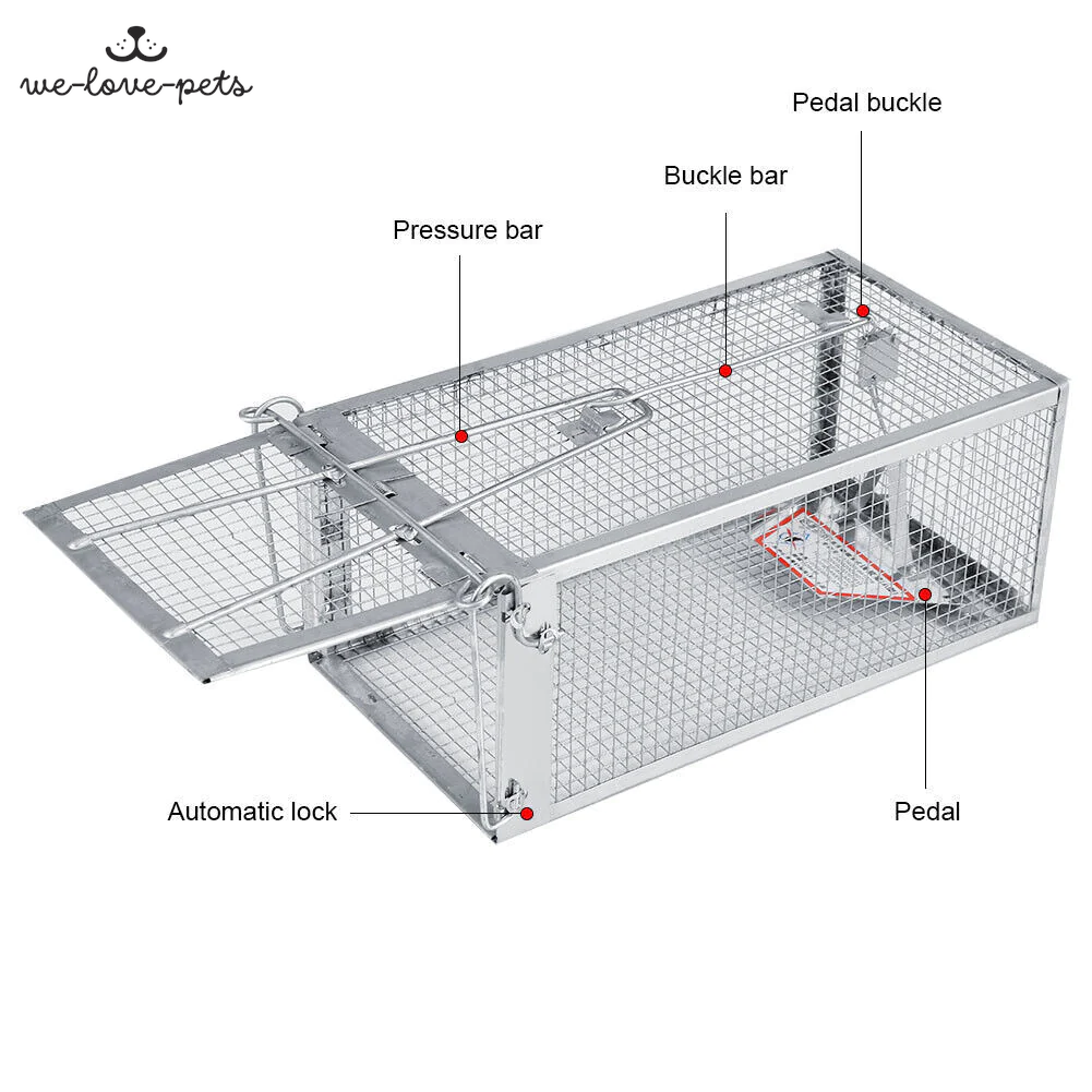 USA Mouse Trap Rat Trap Rodent Trap Live Catch Cage, Easy to Set up and Reuse