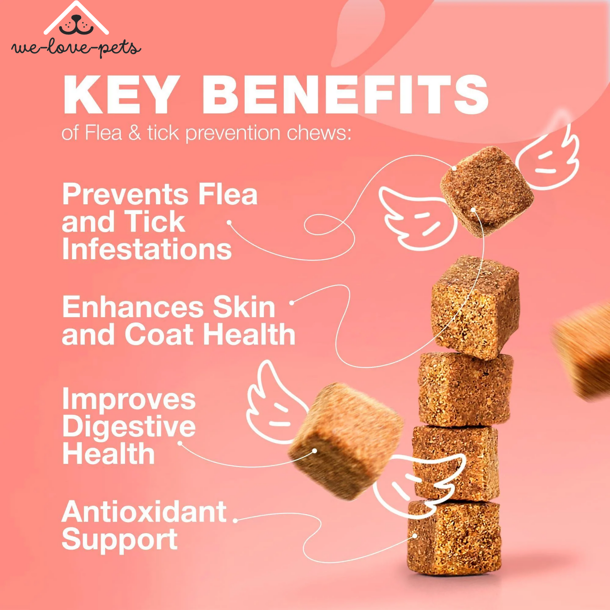 Insects Treatment for Cats Daily Oral Cat Insects Treatment Chews Chewable