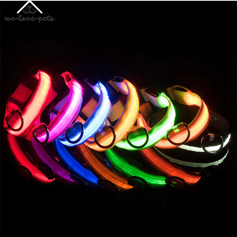 Illuminate Your Pup's Safety: Waterproof LED Adjustable Flashing Dog Collar