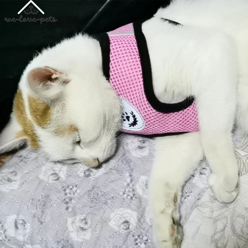 Cat Dog Pet Harness Adjustable Control Vest Dogs Reflective S M L XL Leash