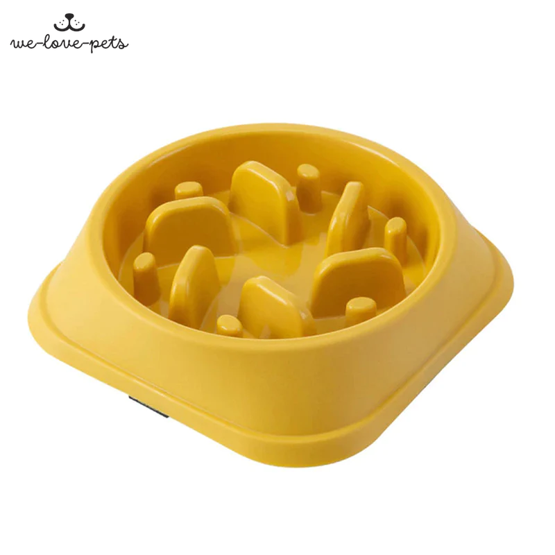 Pet Slow Food Bowl Small Dog Choke-Proof Bowl Non-Slip Slow Food Feeder Dog Rice Bowl Pet Supplies Available for Cats and Dogs