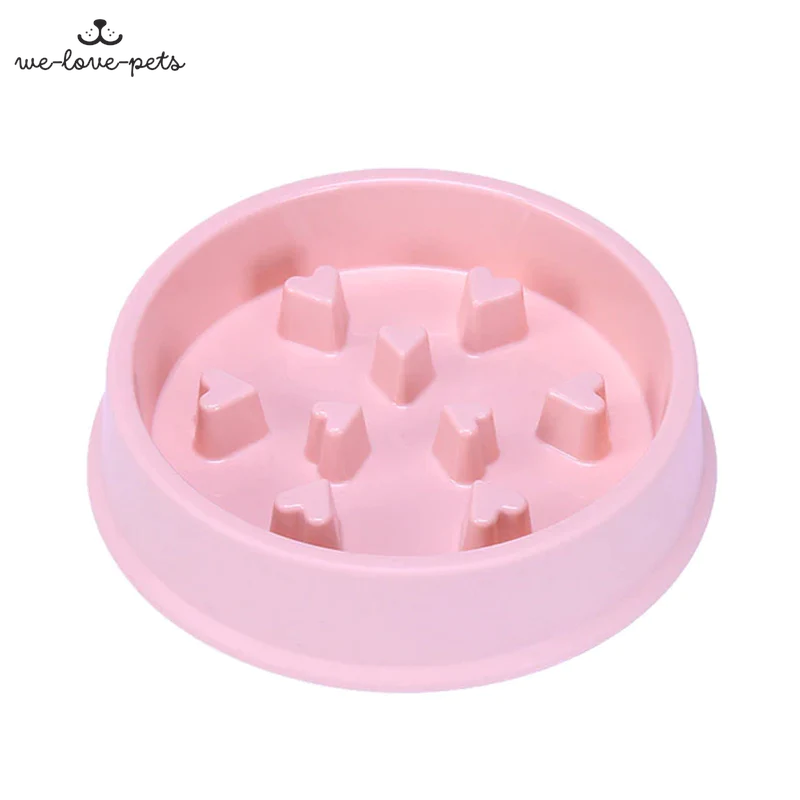 Pet Slow Food Bowl Small Dog Choke-Proof Bowl Non-Slip Slow Food Feeder Dog Rice Bowl Pet Supplies Available for Cats and Dogs