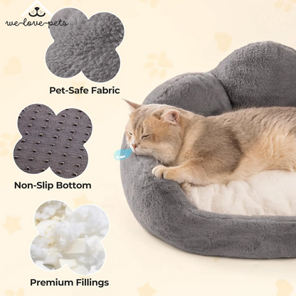 Fluffy and Cute Flower Pet Sofa Bed