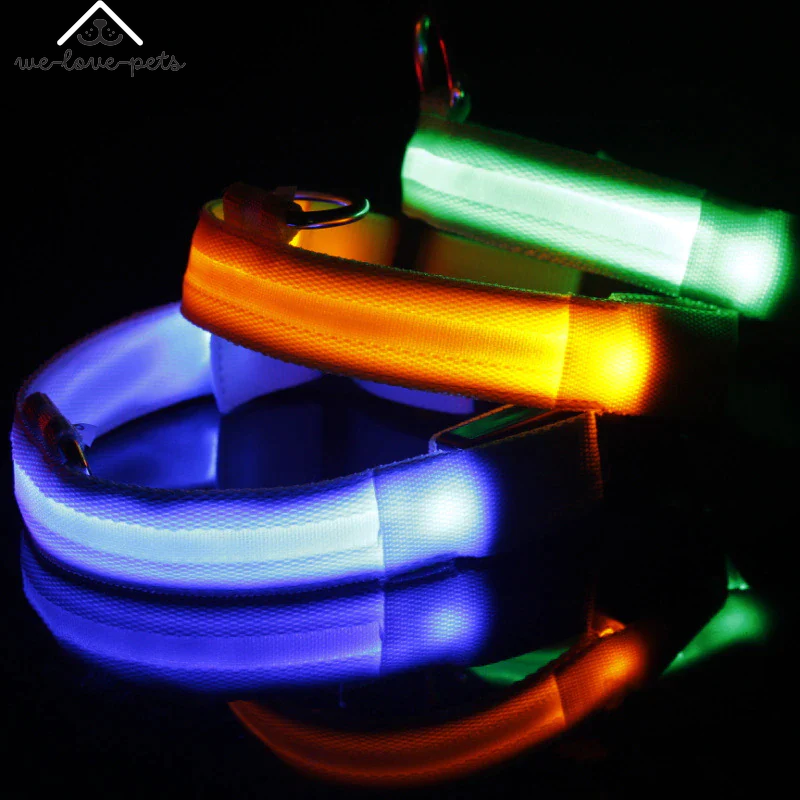 Illuminate Your Pup's Safety: Waterproof LED Adjustable Flashing Dog Collar