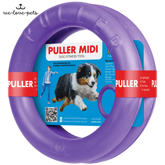 Puller Outdoor Dog Ring Toys Dog Fetch Toy for Medium Dogs MIDI Size 2 Rings