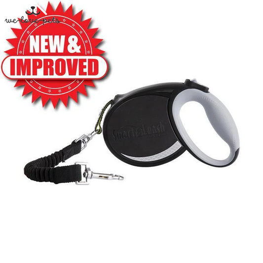 Smart Retractable Leash L – Black, 15Ft, up to 65Lbs / 29Kg, with Safety Features for Every Walk