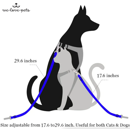 2 Pack Cat DOG PET Safety Seatbelt Car Vehicle Seat Belt Adjustable Harness Lead