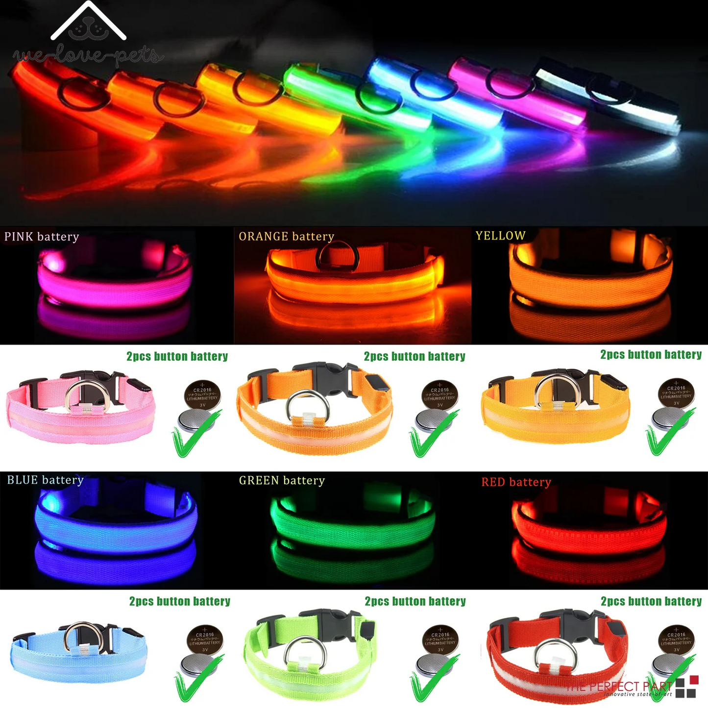 Illuminate Your Pup's Safety: Waterproof LED Adjustable Flashing Dog Collar