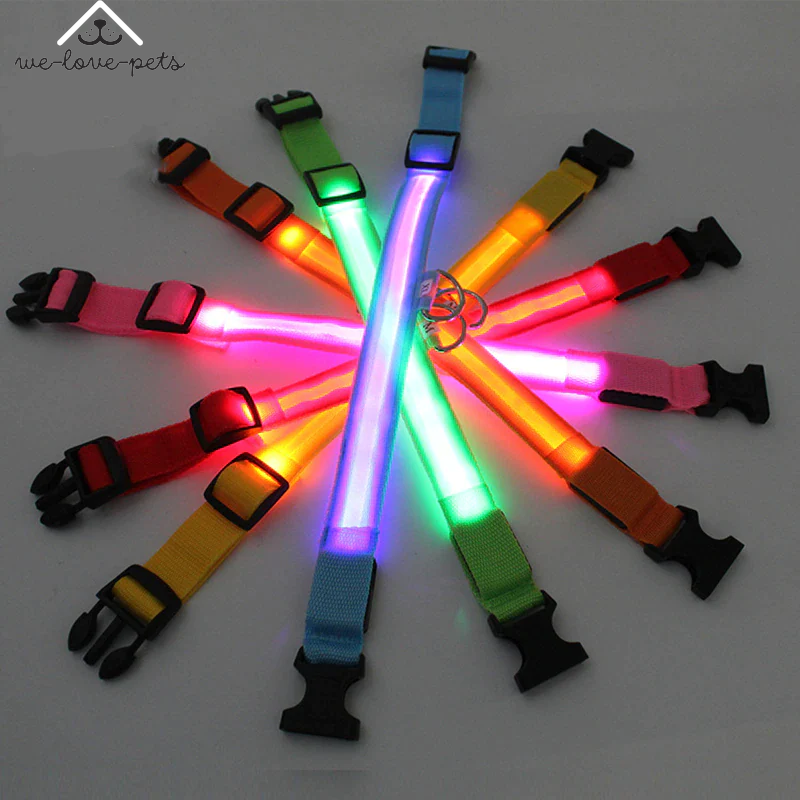 Illuminate Your Pup's Safety: Waterproof LED Adjustable Flashing Dog Collar
