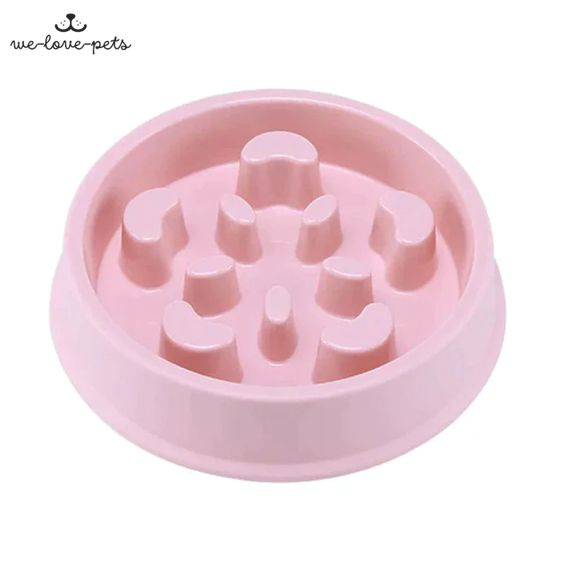 Pet Slow Food Bowl Small Dog Choke-Proof Bowl Non-Slip Slow Food Feeder Dog Rice Bowl Pet Supplies Available for Cats and Dogs
