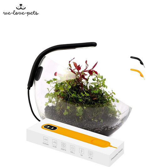 Fish Tank Light Clip on Aquarium Light Aquarium Light for Plants LED Flexible Lamp for Freshwater Small Aquarium Light Picosoft Yellow 5 Gallon