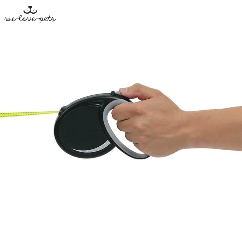 Smart Retractable Leash L – Black, 15Ft, up to 65Lbs / 29Kg, with Safety Features for Every Walk