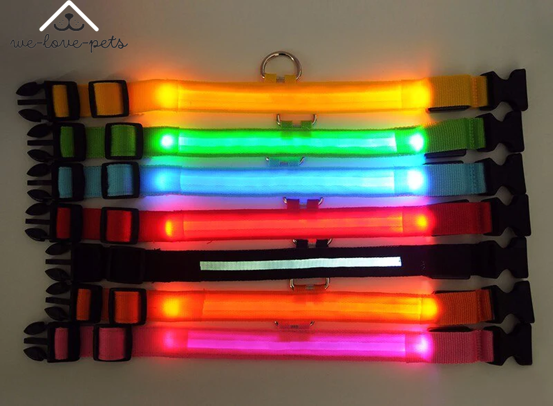 Illuminate Your Pup's Safety: Waterproof LED Adjustable Flashing Dog Collar