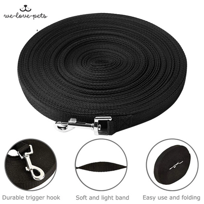 Dog Leash Long Obedience Recall Foot Feet Training Lead 6/15/23/33/50/100 FT