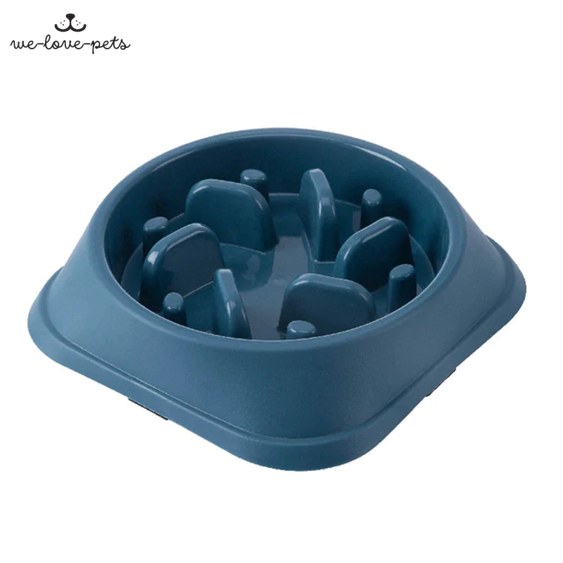 Pet Slow Food Bowl Small Dog Choke-Proof Bowl Non-Slip Slow Food Feeder Dog Rice Bowl Pet Supplies Available for Cats and Dogs