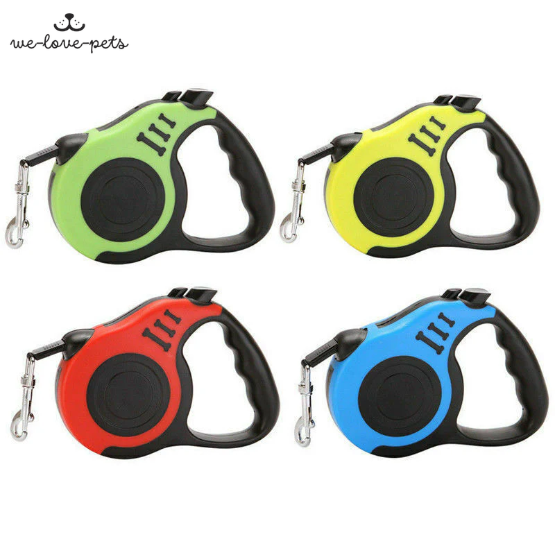 16.5FT Automatic Retractable Dog Leash Pet Collar Automatic Walking Lead Free US