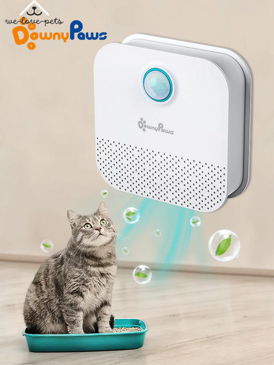 Downypaws 4000Mah Smart Cat Odor Purifier for Cats Litter Box Deodorizer Dog Toilet Rechargeable Air Cleaner Pets Deodorization