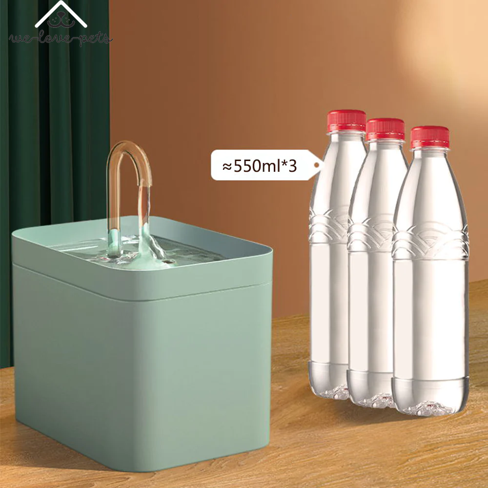 Cat Water Fountain Auto Filter USB Electric Mute Cat Drinker Bowl 1.5L Recirculate Filtring Drinker for Cats Pet Water Dispenser