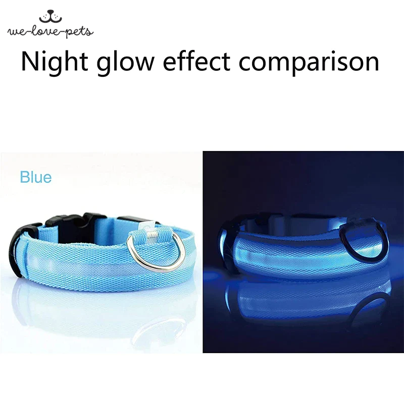 Illuminate Your Pup's Safety: Waterproof LED Adjustable Flashing Dog Collar
