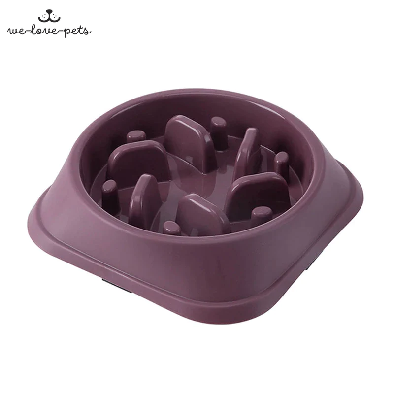 Pet Slow Food Bowl Small Dog Choke-Proof Bowl Non-Slip Slow Food Feeder Dog Rice Bowl Pet Supplies Available for Cats and Dogs