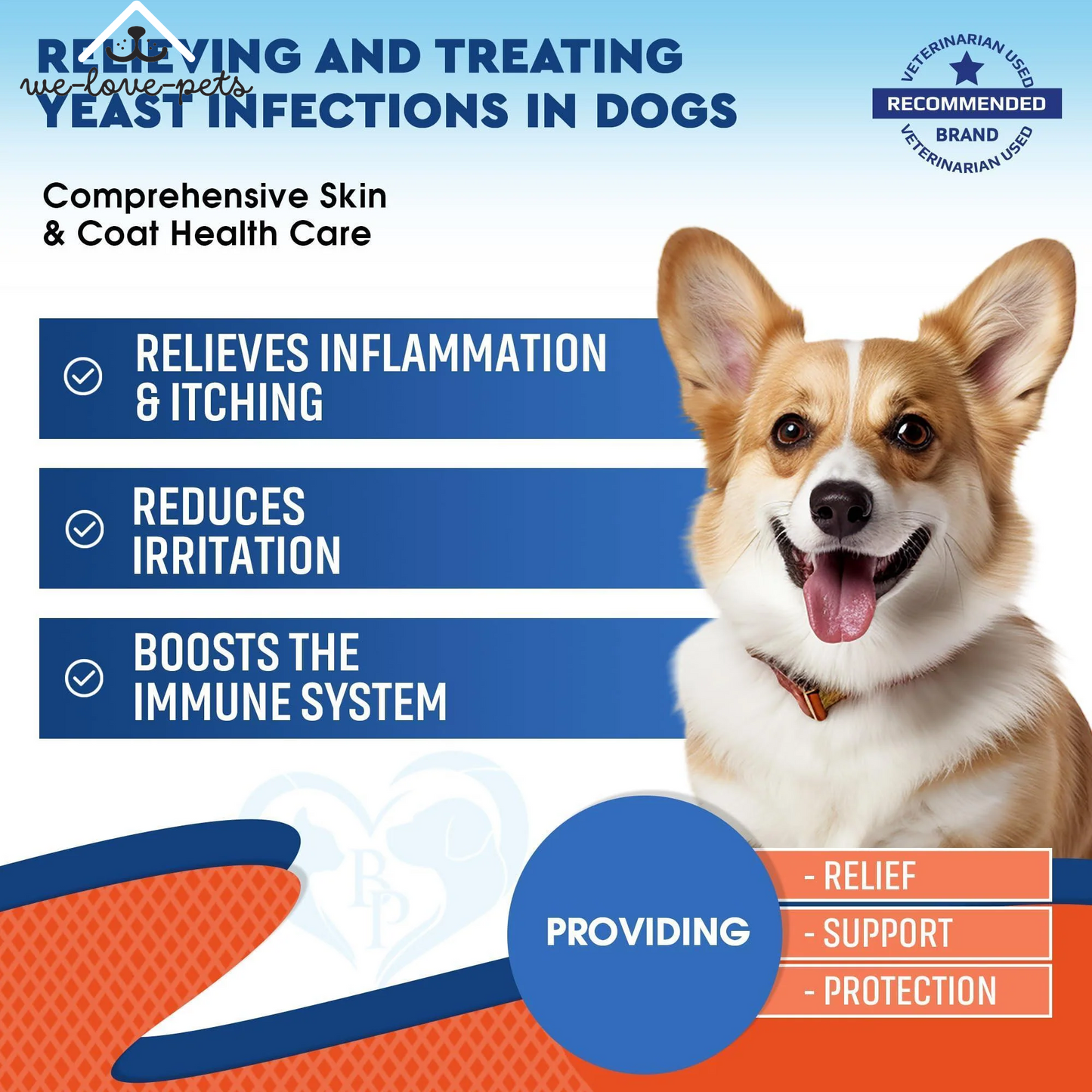Natural Dog Yeast Infection anti Itch Treatment Itchy Ears Skin & Allergy Symptoms Relief Reduces Inflammation & Relieves Irritation Herbal Medicine Supplement Drops Made in USA