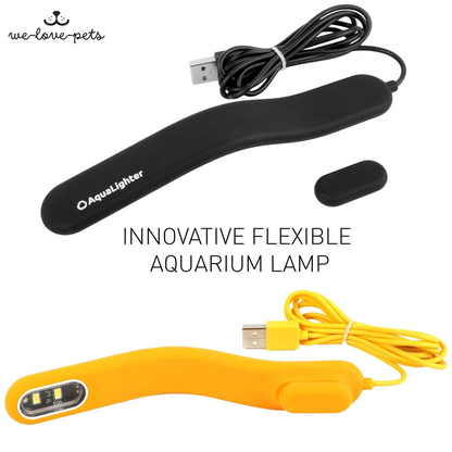 Fish Tank Light Clip on Aquarium Light Aquarium Light for Plants LED Flexible Lamp for Freshwater Small Aquarium Light Picosoft Yellow 5 Gallon
