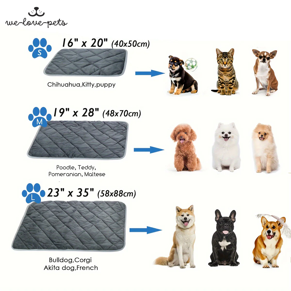 Super Warm Non-Slip Washable Pet Mat