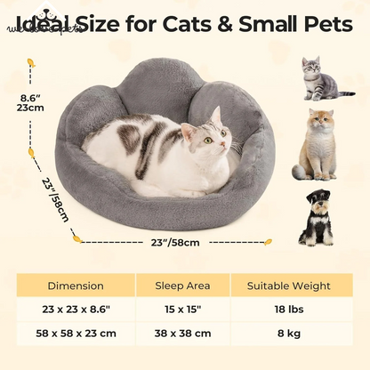 Fluffy and Cute Flower Pet Sofa Bed