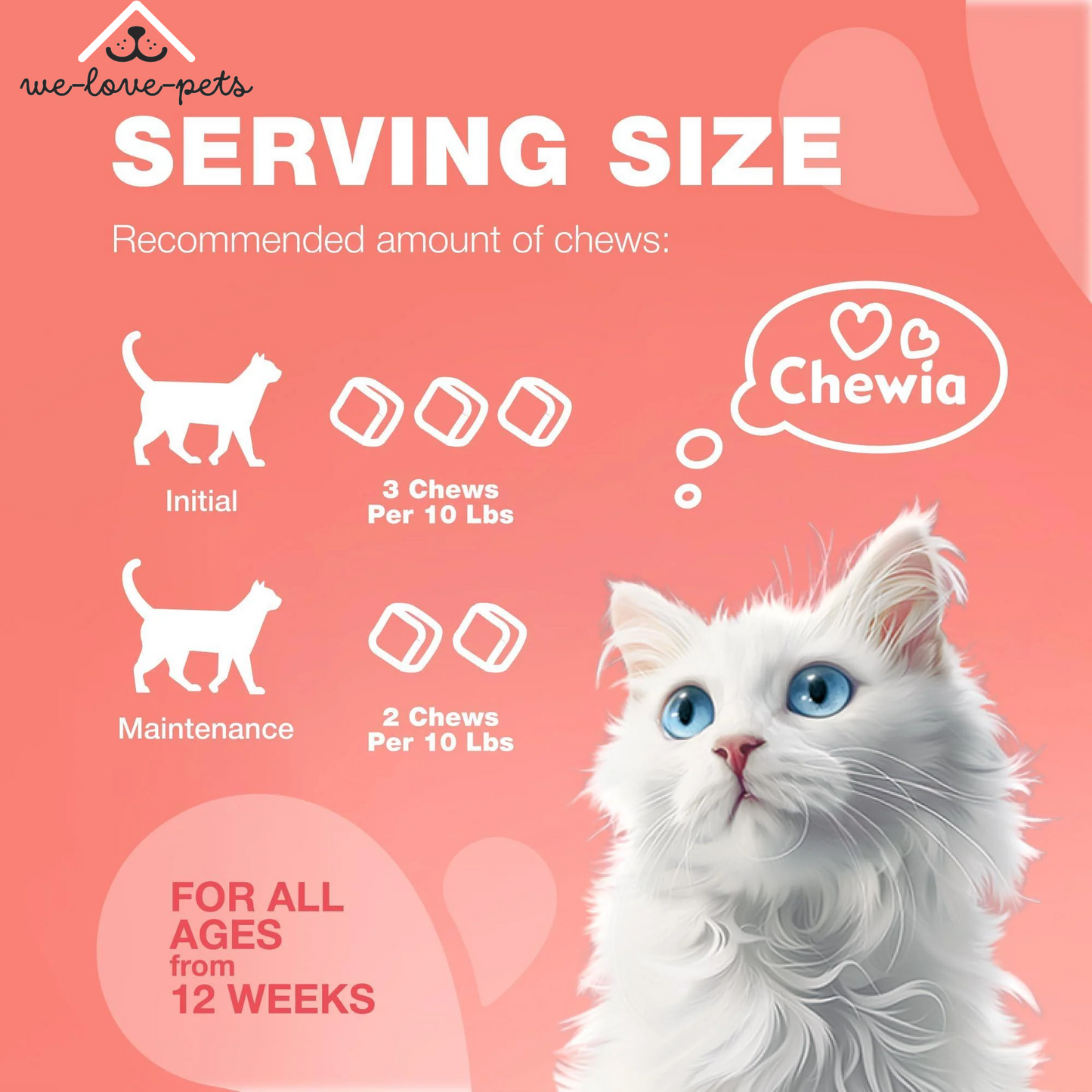 Insects Treatment for Cats Daily Oral Cat Insects Treatment Chews Chewable