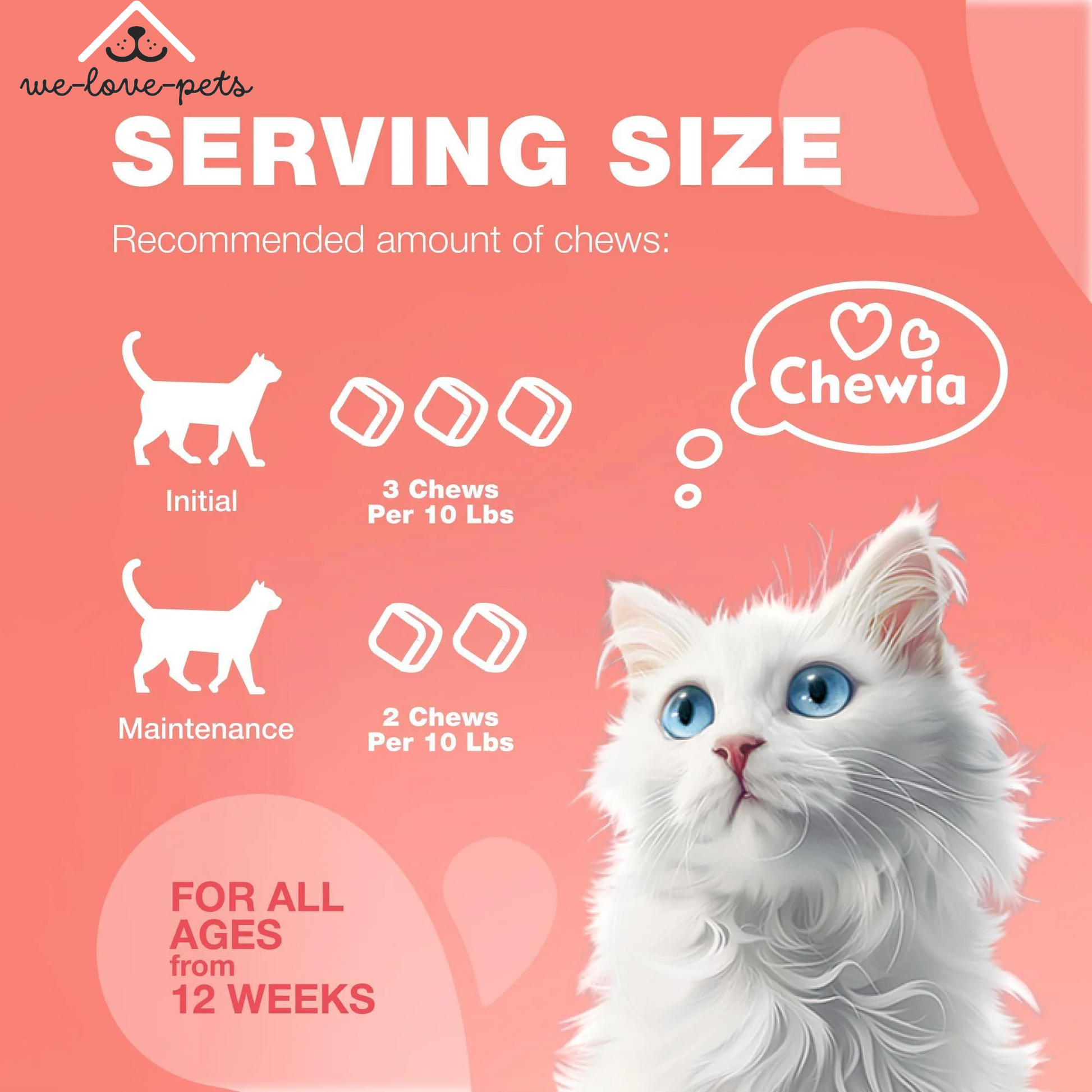Insects Treatment for Cats Daily Oral Cat Insects Treatment Chews Chewable