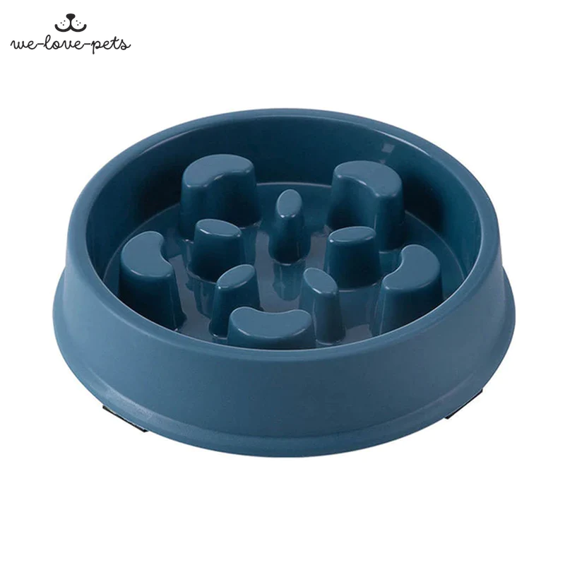 Pet Slow Food Bowl Small Dog Choke-Proof Bowl Non-Slip Slow Food Feeder Dog Rice Bowl Pet Supplies Available for Cats and Dogs