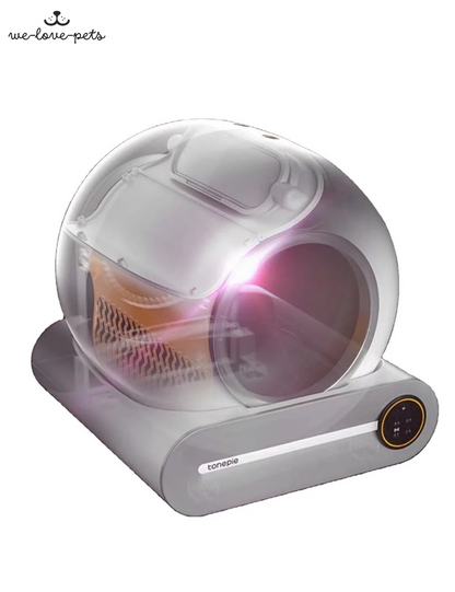 Self Cleaning Cat Litter Box, Ultra-Safe Protection Automatic Cat Litter Box, APP Control/Lower Entry/Large Capacity