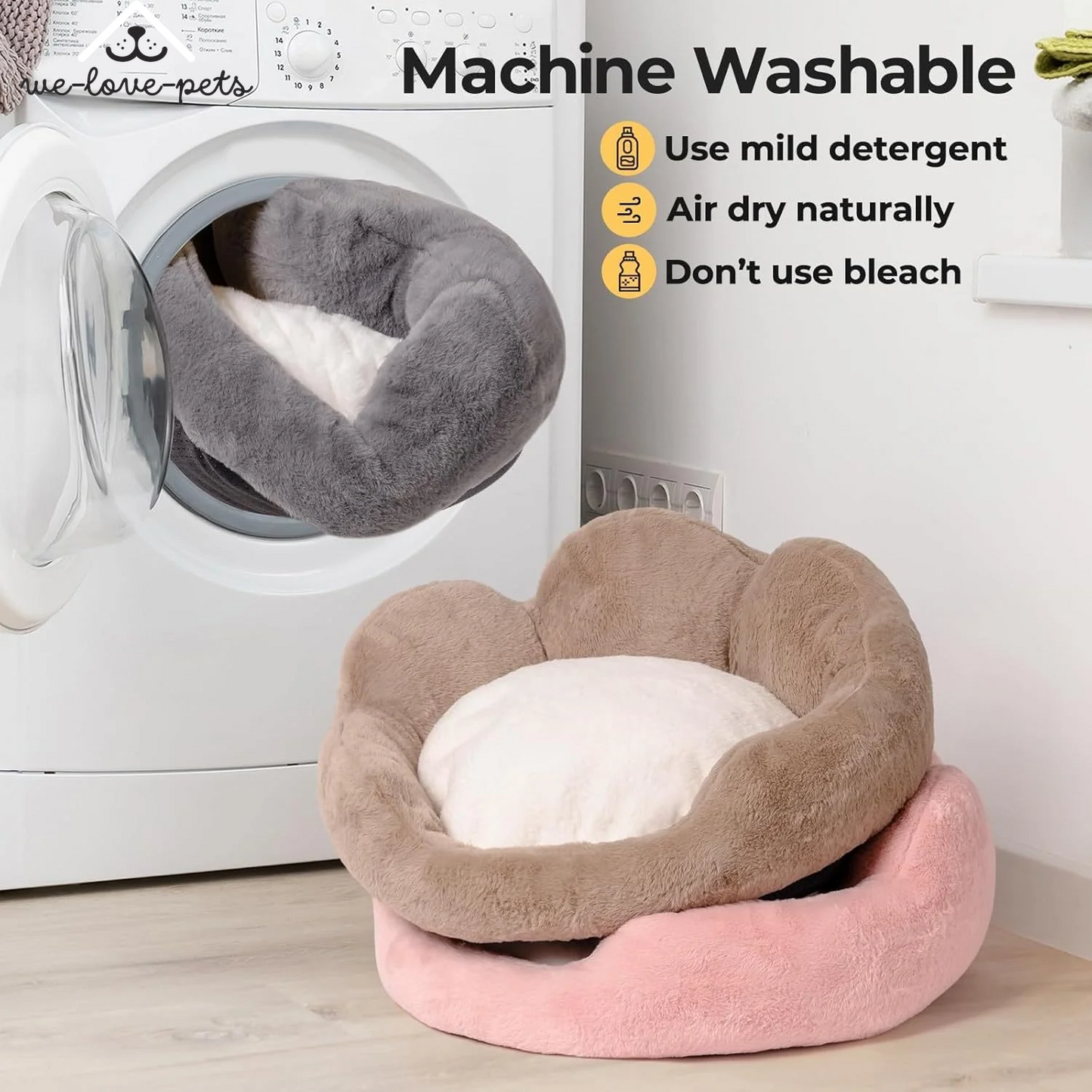 Fluffy and Cute Flower Pet Sofa Bed